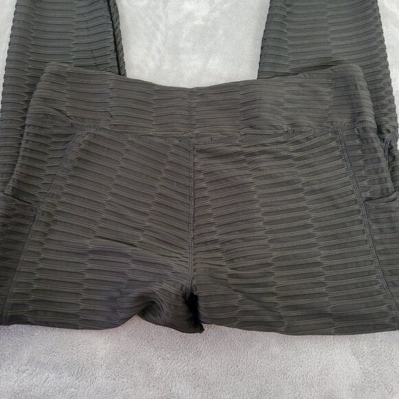 Nine West Active Women Leggings 3X Plus Black Pleated Pockets Poly Blend BLA115E - Picture 6 of 8